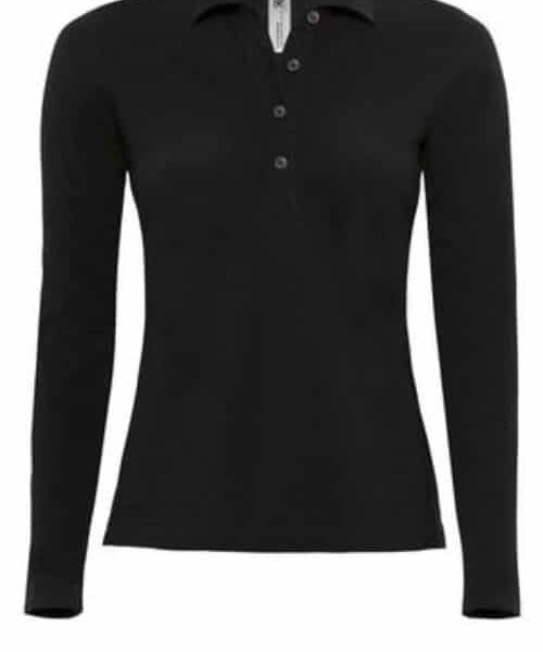 polo manches longues femme