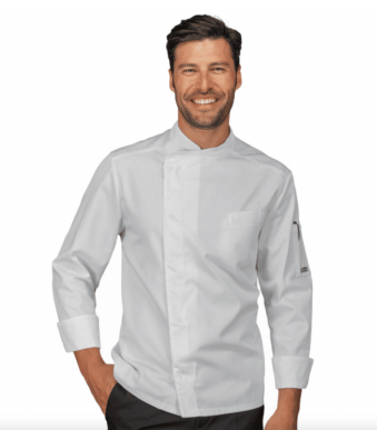 Veste de cuisine blanche Manches Longues Bilbao – Isacco