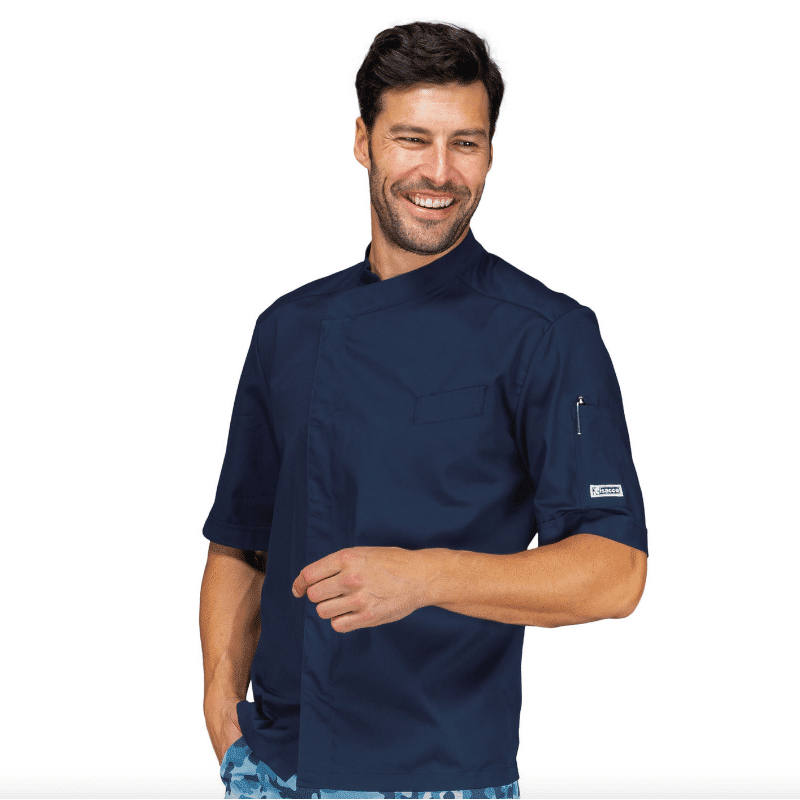 veste de cuisine bibao MC bleue isacco