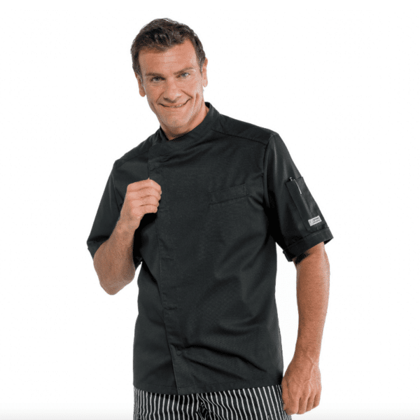 veste de cuisine bibao MC noire isacco