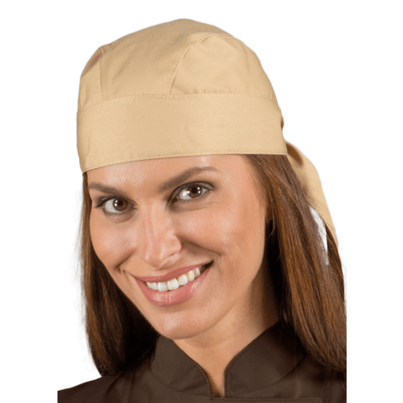 Bandana de cuisine - polycoton - Isacco beige