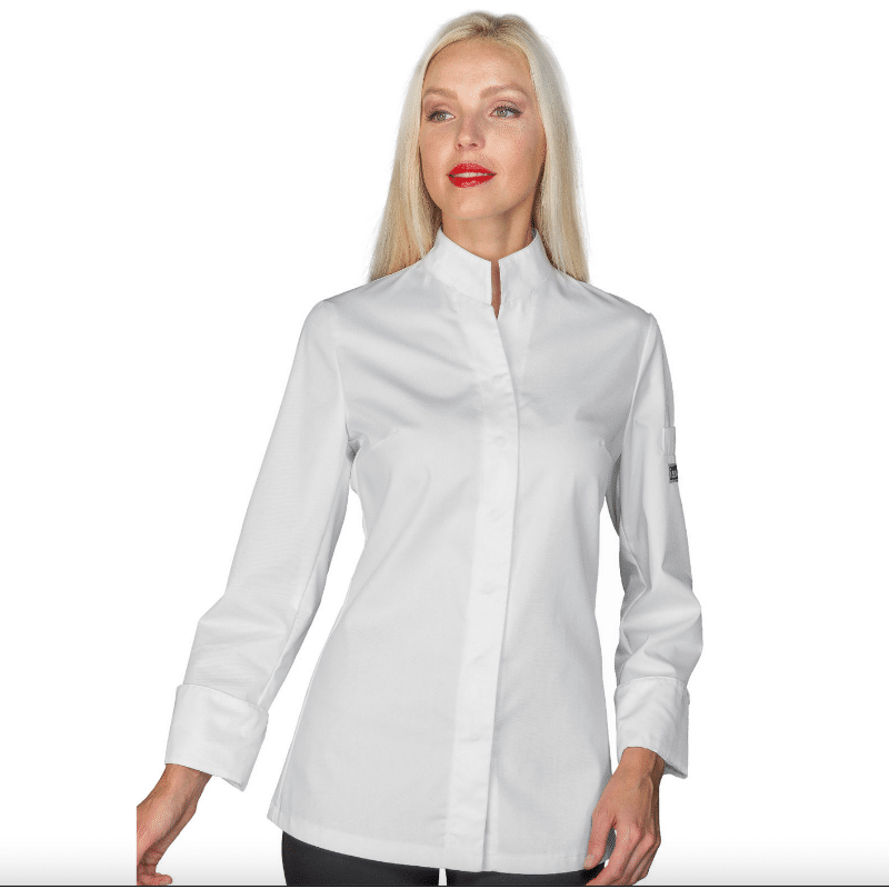 Veste de cuisine blanche Boston femme - ML - ISACCO